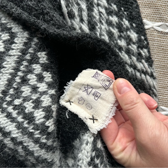 Andean Artisan Hand Made Hoodie L Alpaca Wool - Picture 9 of 12